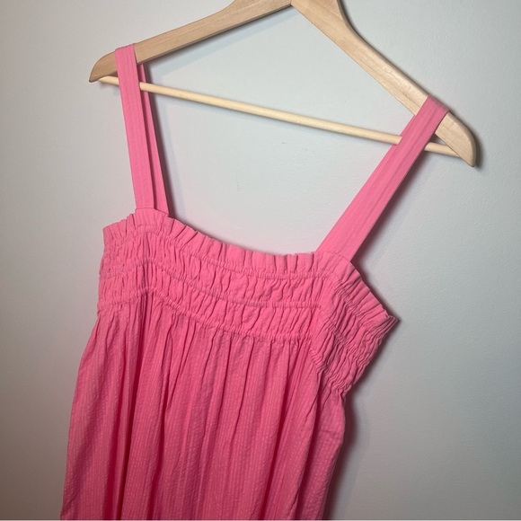 River Island Resort Maxi Dress Women’s L Tied Back Smocked - Vacation Summer - Picture 3 of 9